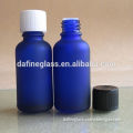 30ml empty normal round frosted blue glass essential oil bottles